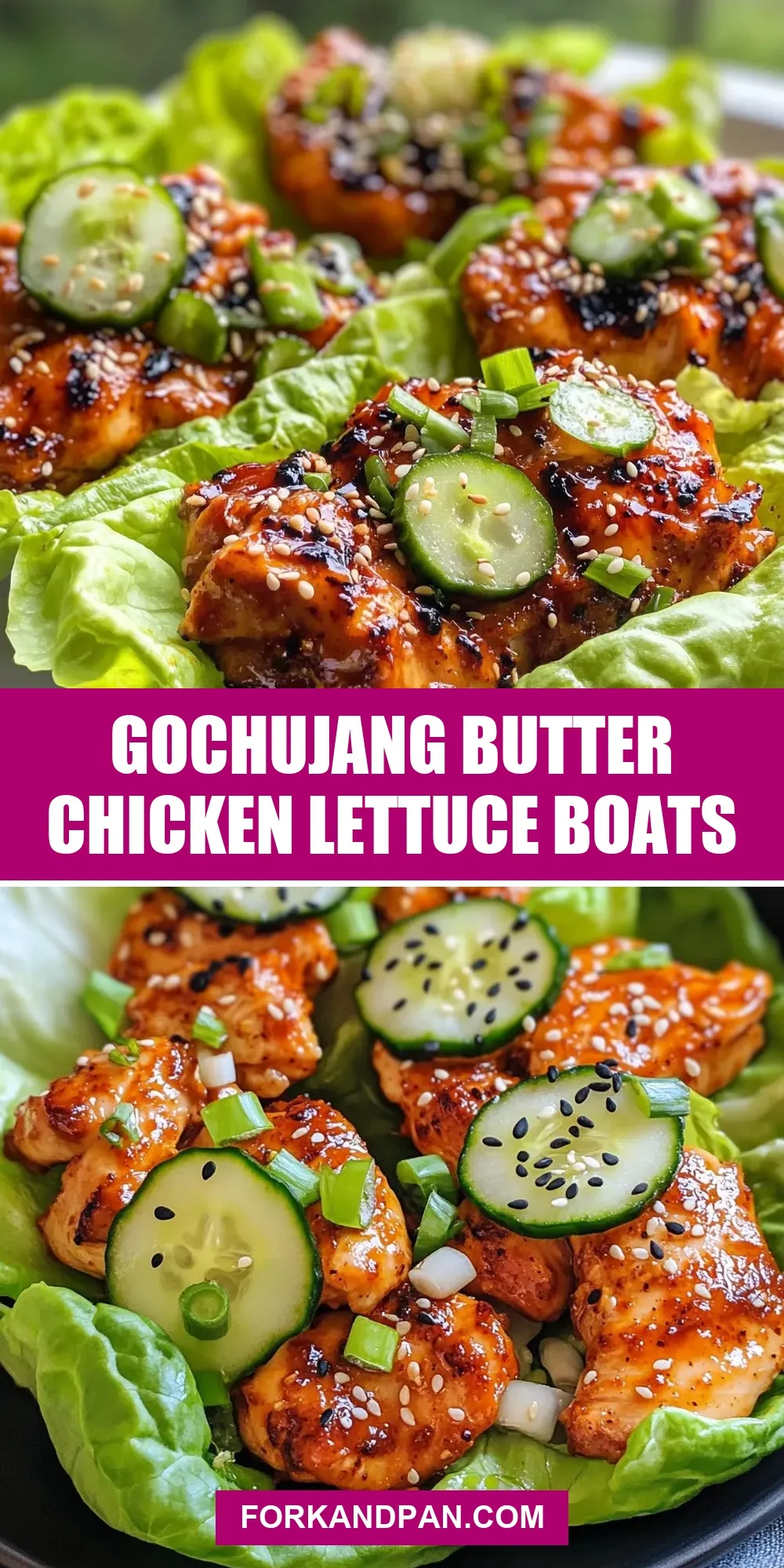 How To Make Ultimate Gochujang Butter Chicken Lettuce Boats