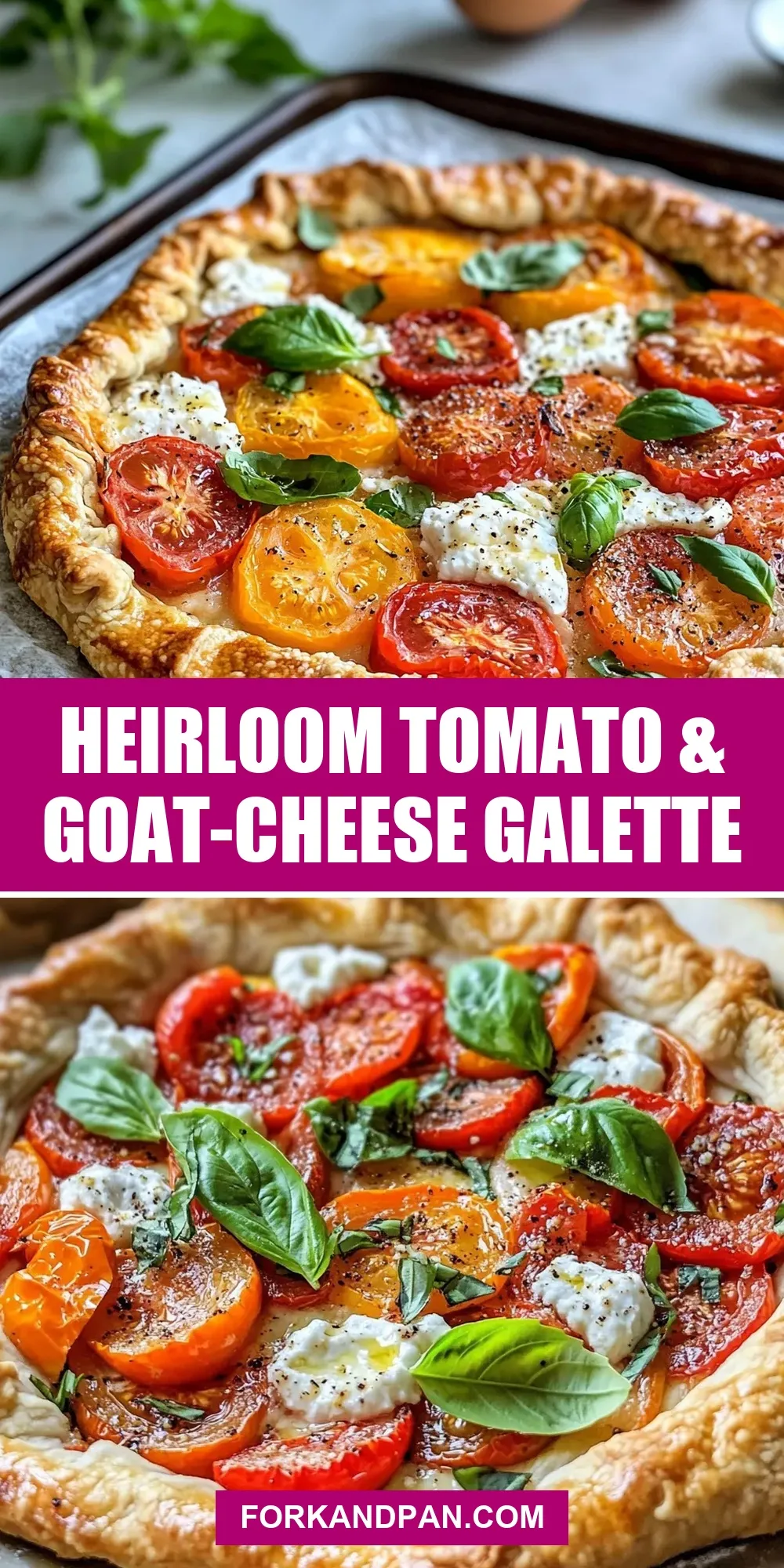 Heirloom Tomato & Goat-Cheese Galette Recipe