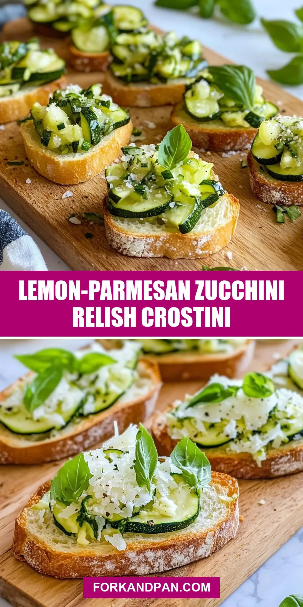 The Best Lemon-Parmesan Zucchini Relish Crostini Ever