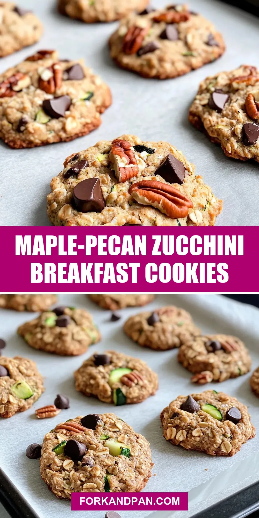 The Best Maple-Pecan Zucchini Breakfast Cookies Ever