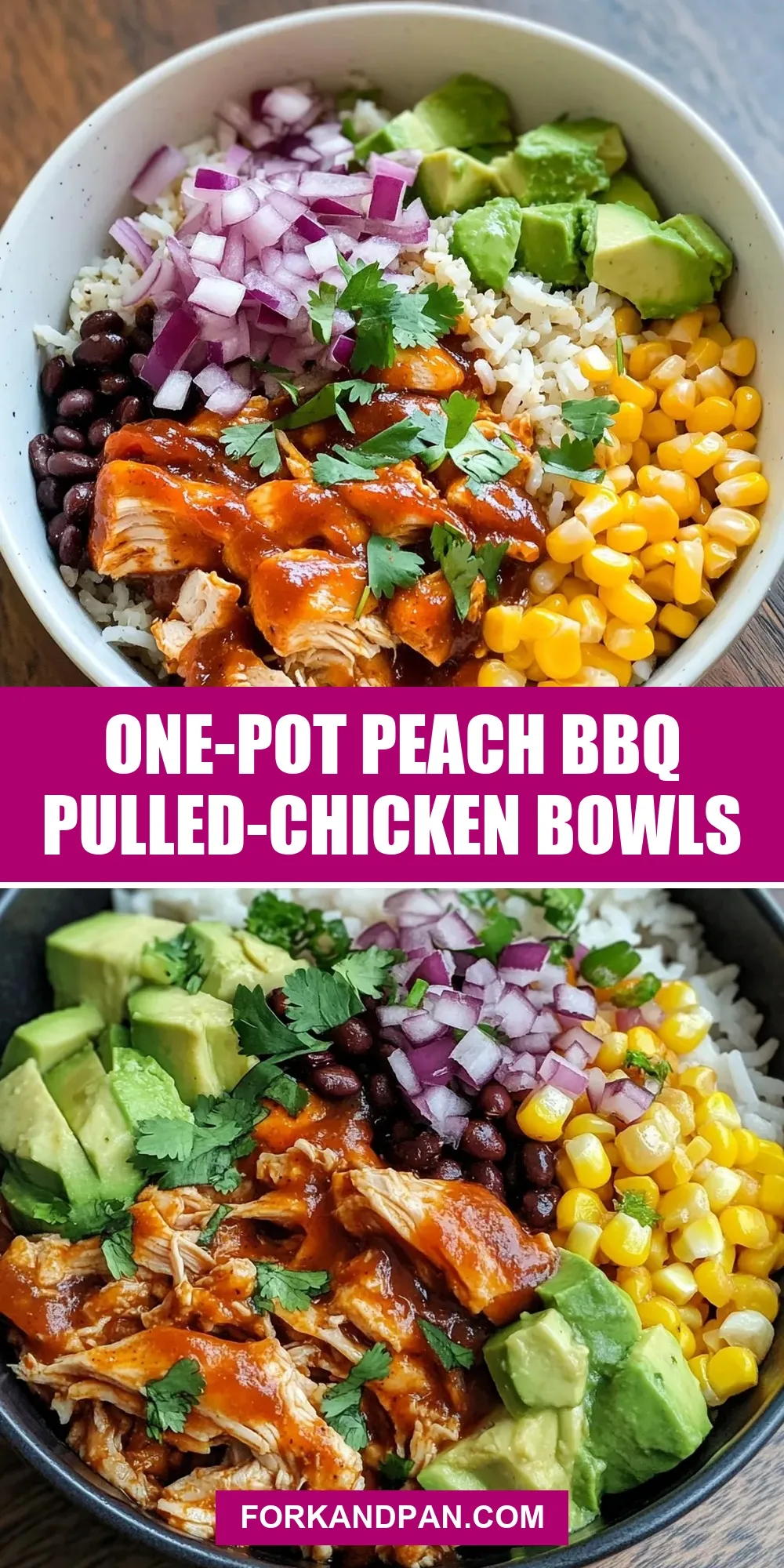 One-Pot Peach Bbq Pulled-Chicken Bowls Recipe