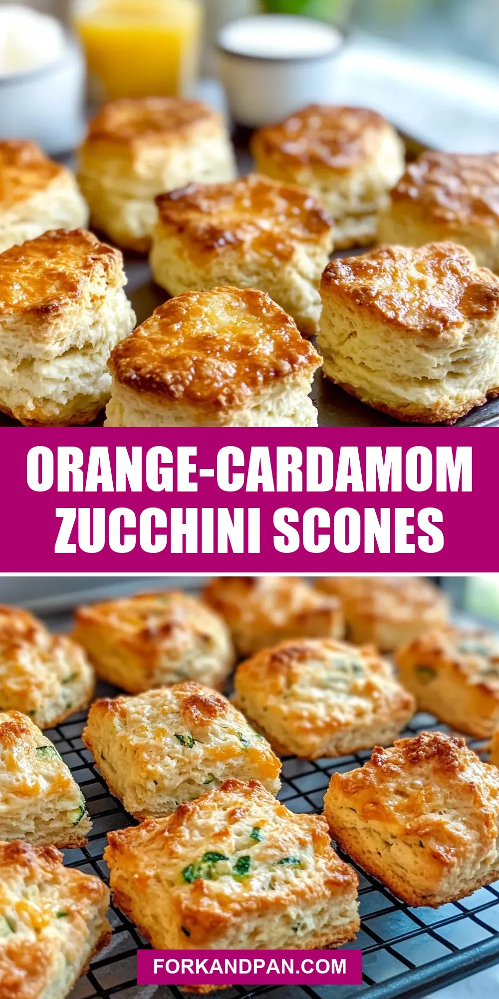 Orange-Cardamom Zucchini Scones (Perfect & Delicious)