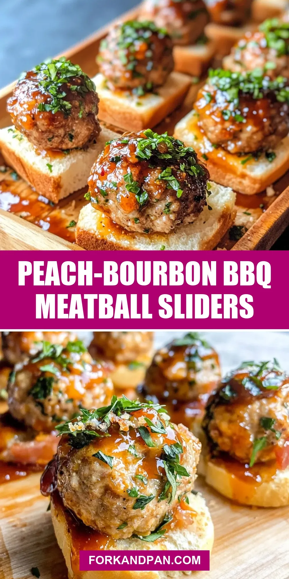 Easy Peach-Bourbon Bbq Meatball Sliders Recipe