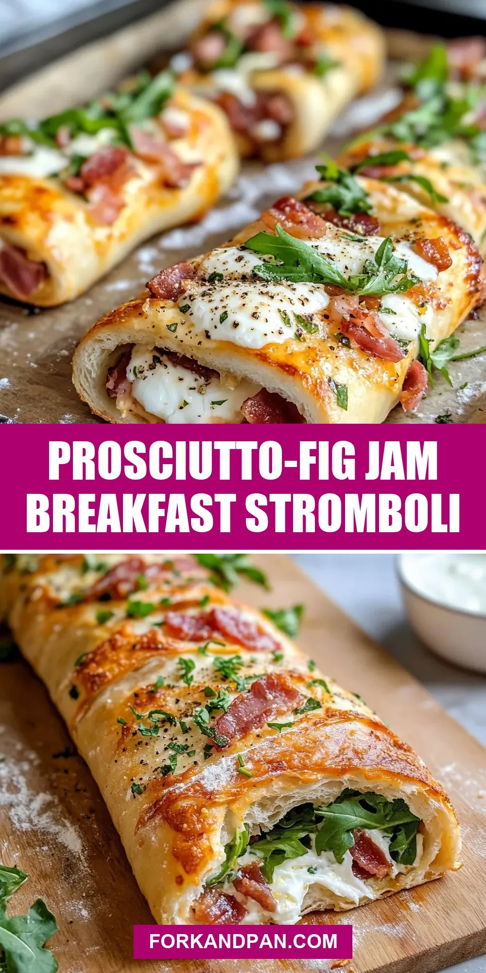 The Best Prosciutto-Fig Jam Breakfast Stromboli Ever