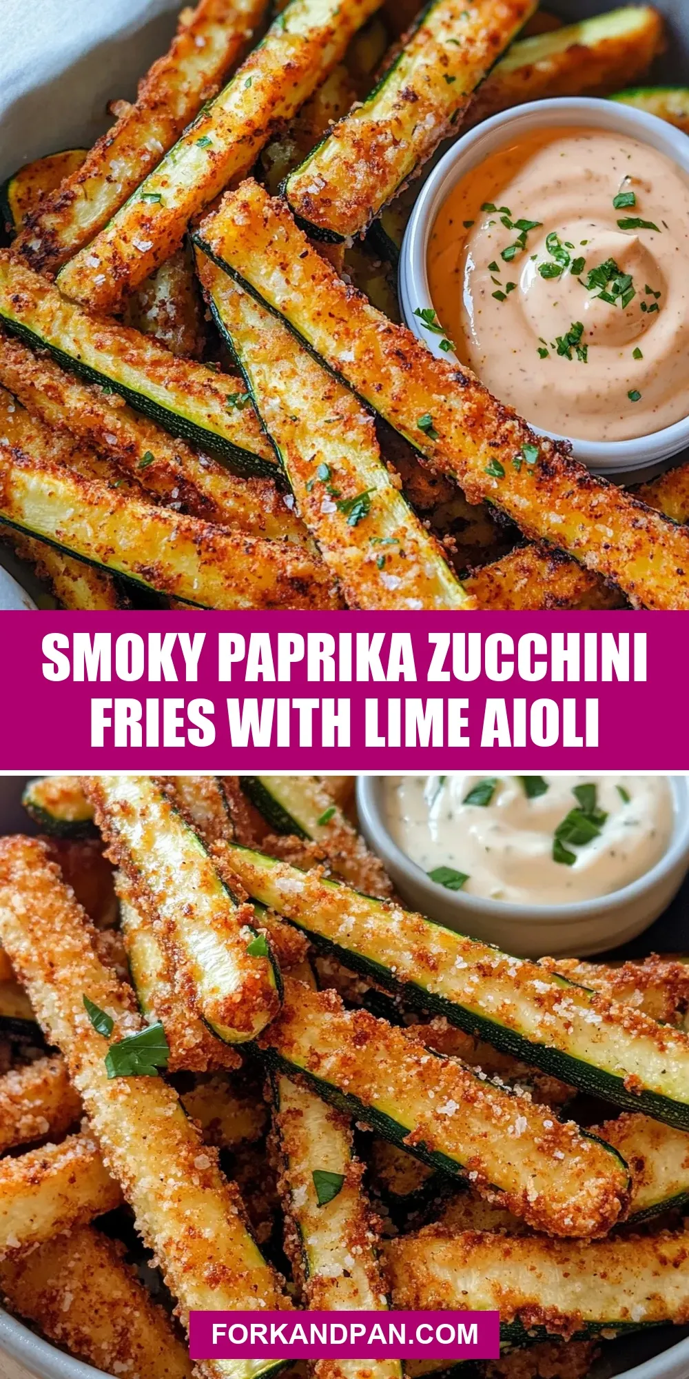 Easy Smoky Paprika Zucchini Fries With Lime Aioli Recipe