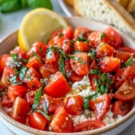 Homemade 5-Minute Tomato Bruschetta Cottage Dip recipe photo