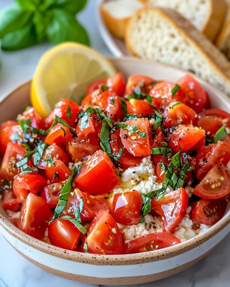 Homemade 5-Minute Tomato Bruschetta Cottage Dip recipe photo