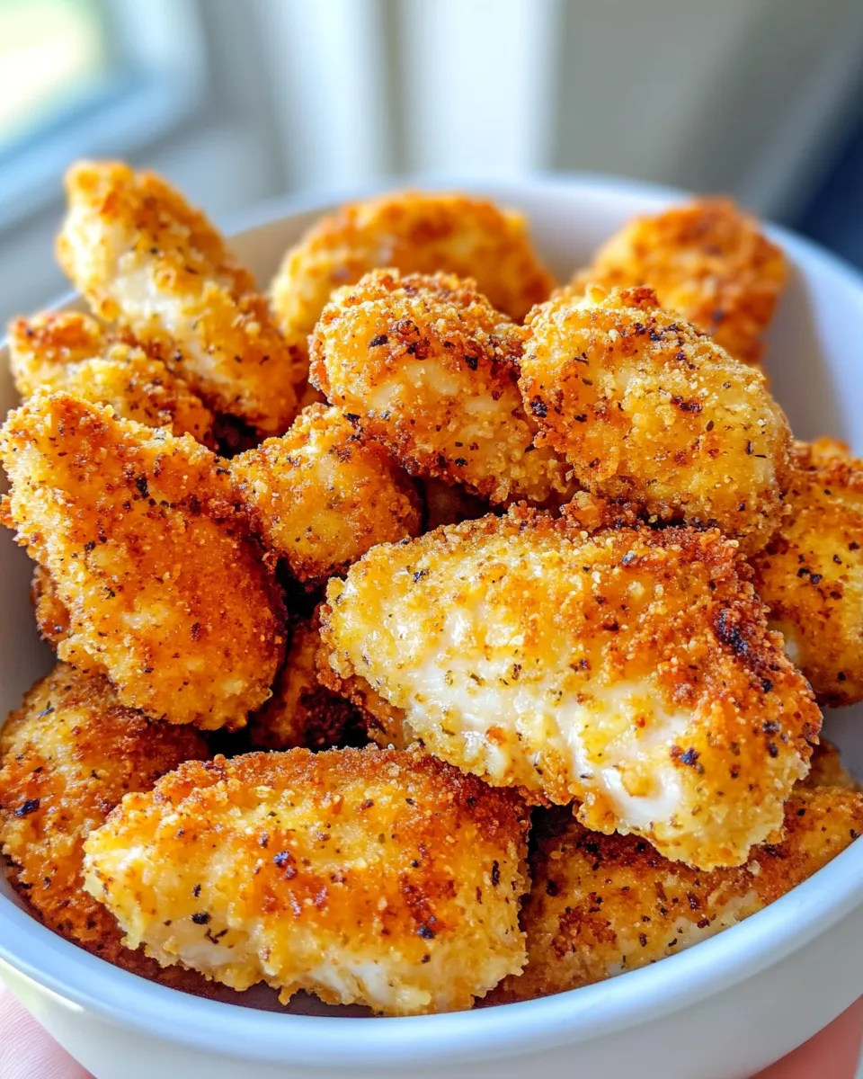 Homemade Air-Fryer Pickle-Brined Chicken Nuggets photo