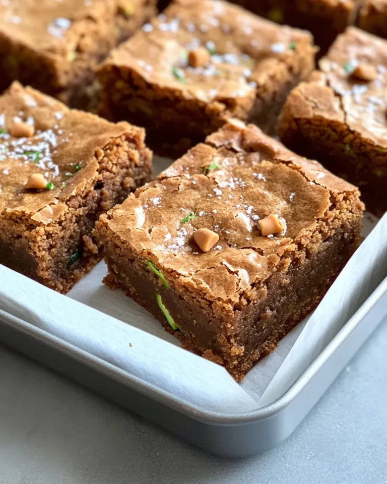 Delicious Butterscotch Zucchini Blondies (Browned Butter) dish photo
