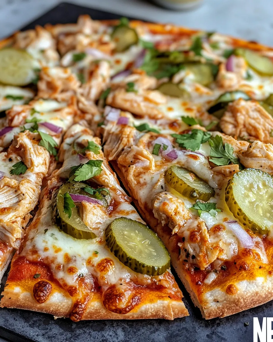 Easy Chicken Breast & Refrigerator Pickle Pizza recipe photo