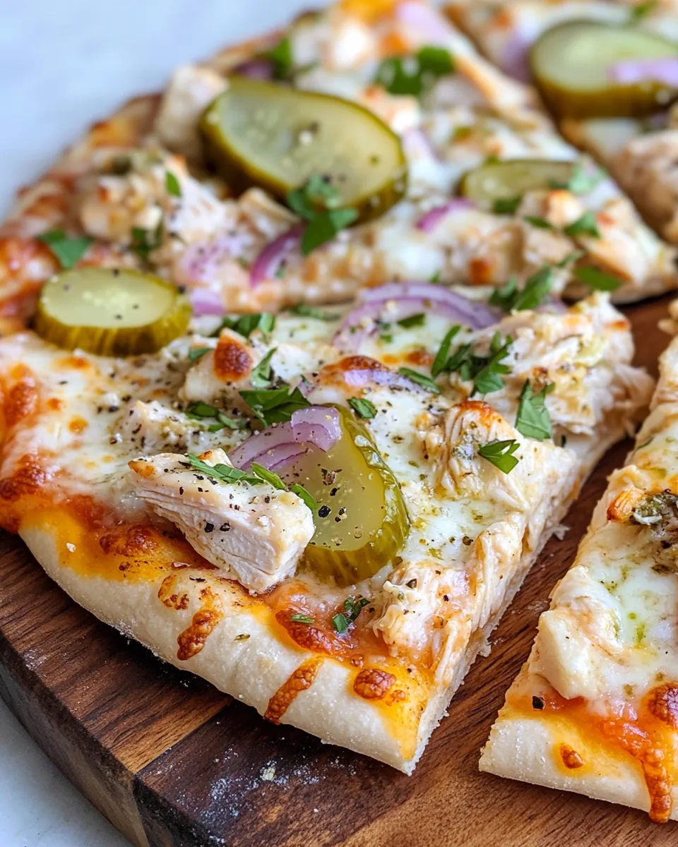 Delicious Chicken Breast & Refrigerator Pickle Pizza dish photo