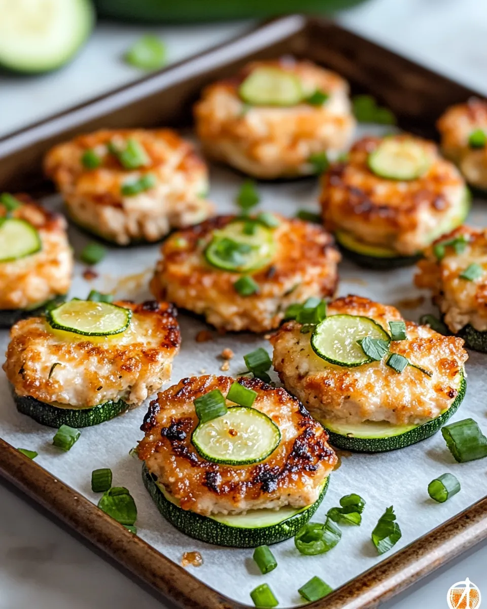 Delicious Dill-Pickle Chicken Zucchini Poppers plate image
