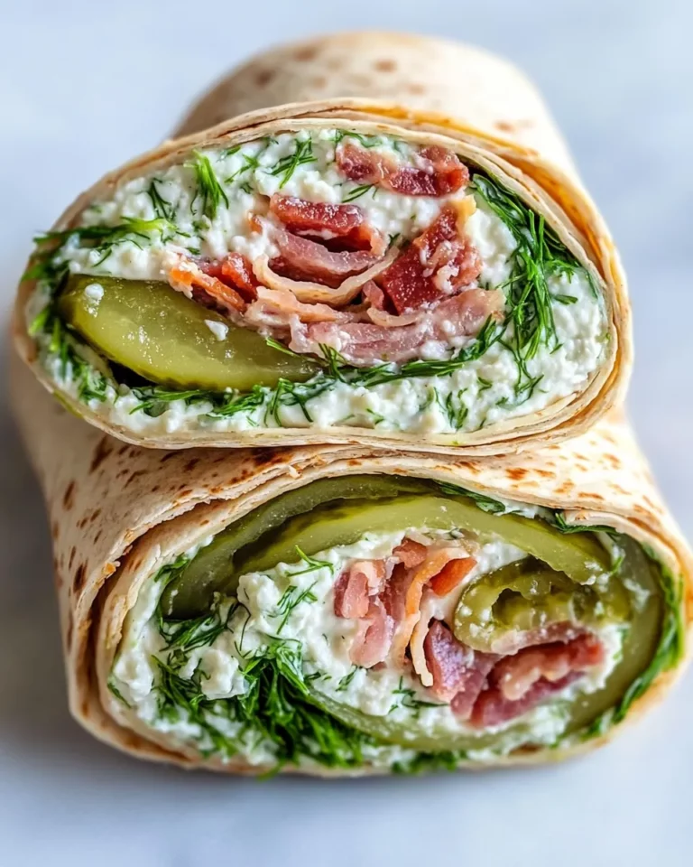 Homemade Dill-Pickle Cottage-Cheese Wrap Hack recipe photo