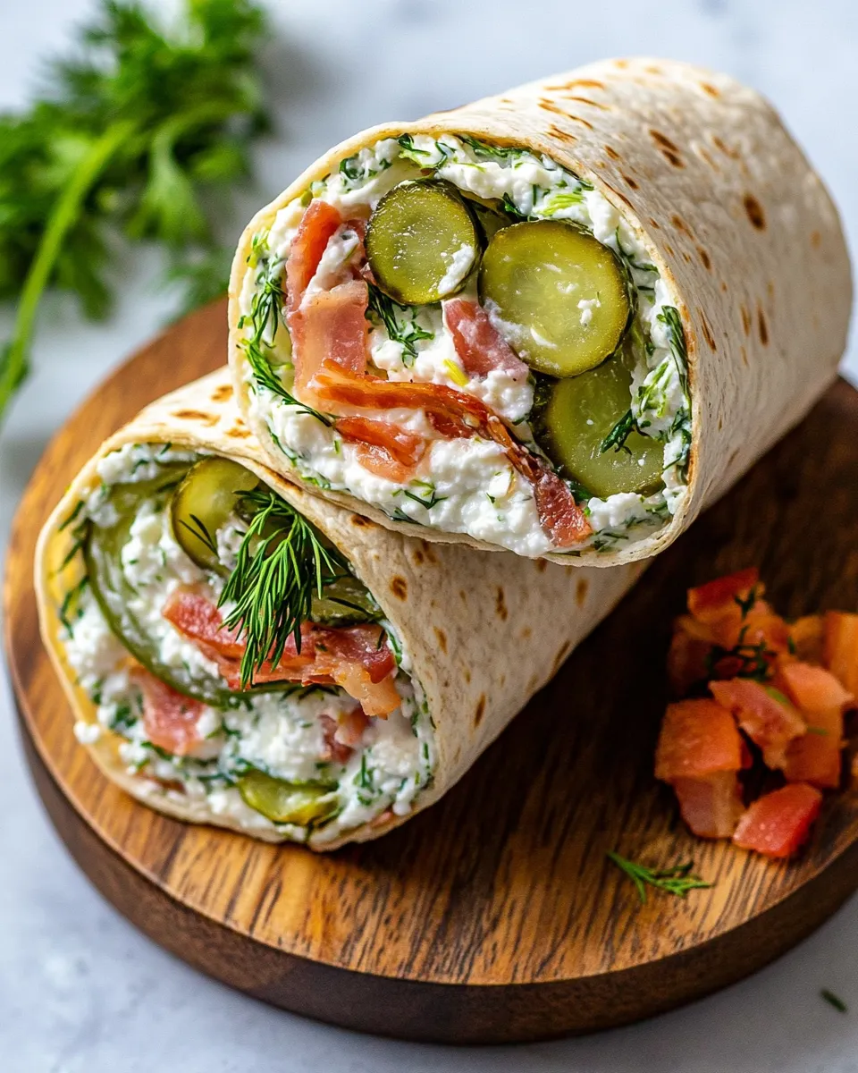 Classic Dill-Pickle Cottage-Cheese Wrap Hack dish photo