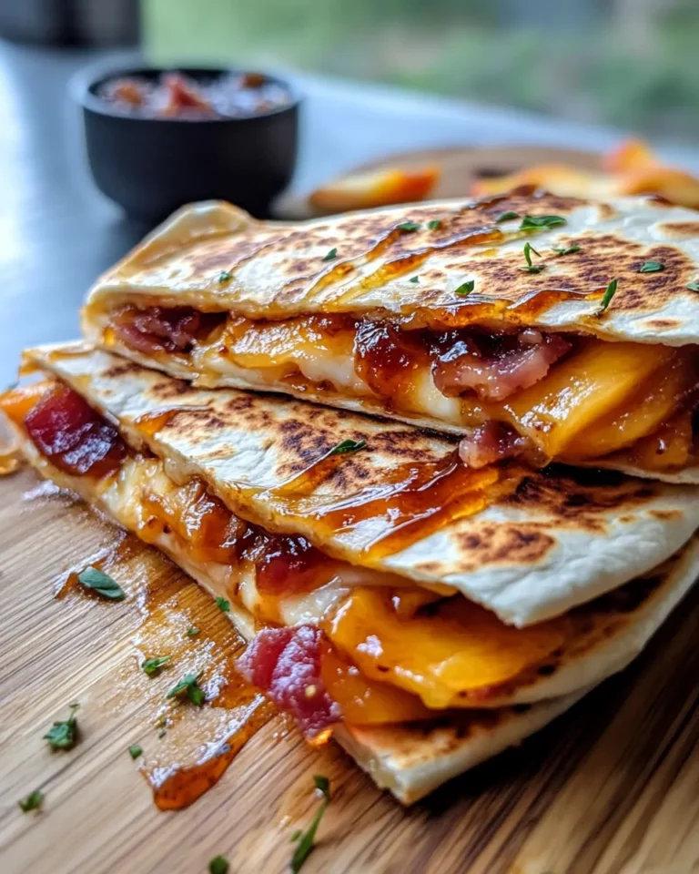 Delicious Fig-Jam & Peach Brie Quesadillas recipe photo