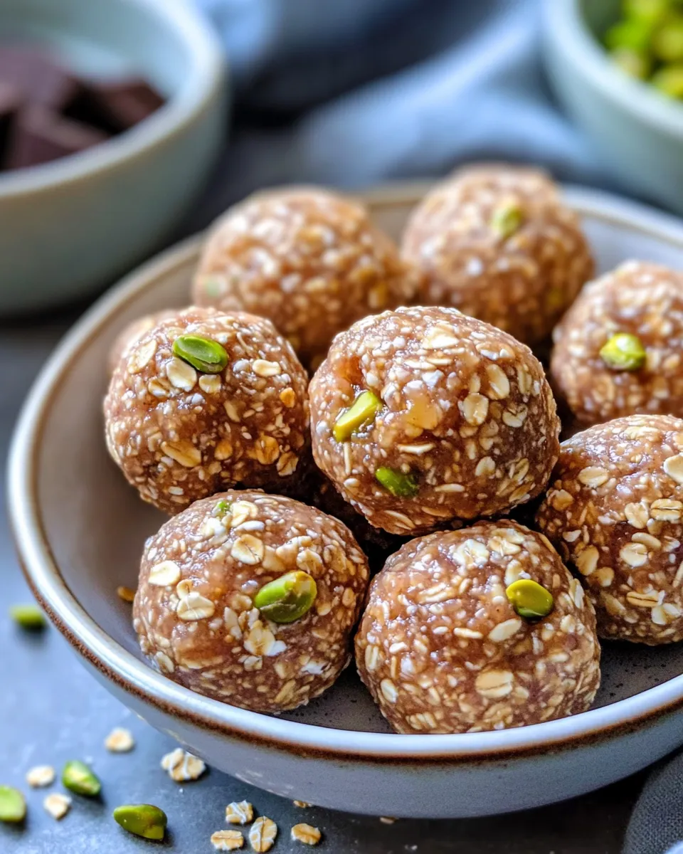 Classic Fig-Jam & Pistachio Energy Bites dish photo