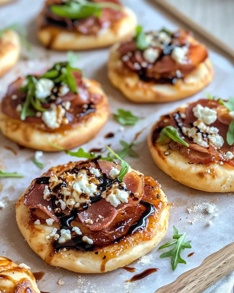 Homemade Fig-Jam & Prosciutto Pizzettes recipe photo