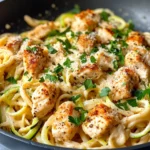 Delicious Freezer-Friendly Chicken Zucchini Alfredo recipe photo