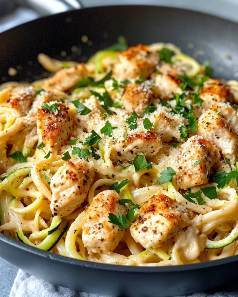 Delicious Freezer-Friendly Chicken Zucchini Alfredo recipe photo