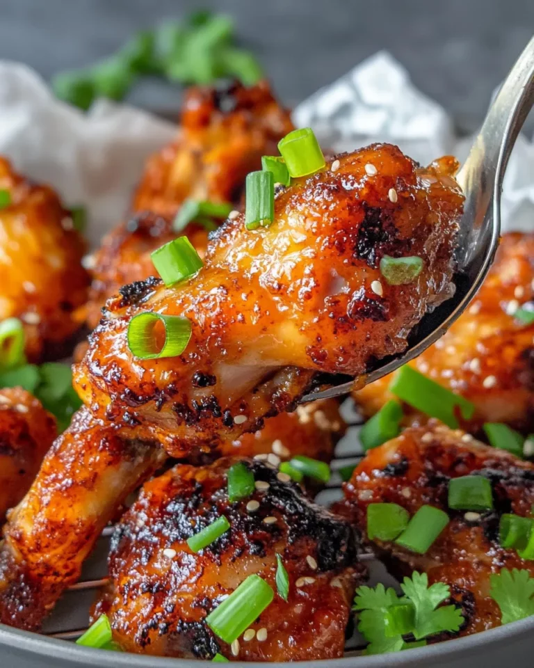 Delicious Honey-Garlic Pickle Chicken Wings food shot