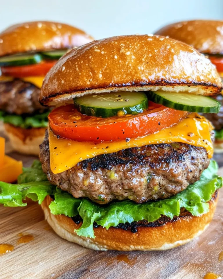Homemade Peach-Zucchini Pickle Relish Burgers photo