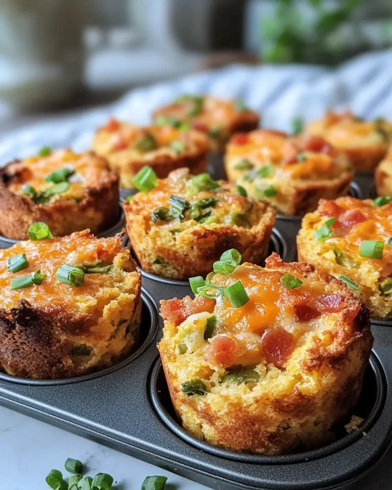 Homemade Pickled Okra Cornbread Dressing Cups recipe photo