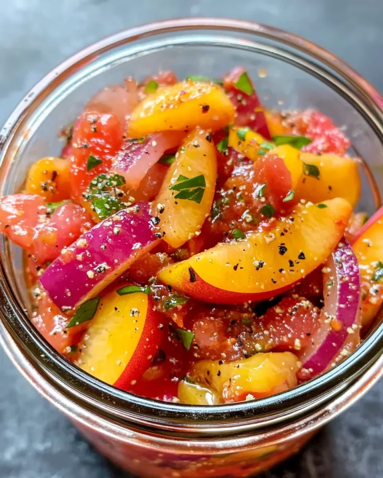 Homemade Pickled Pepper & Peach Charcuterie Chutney recipe photo