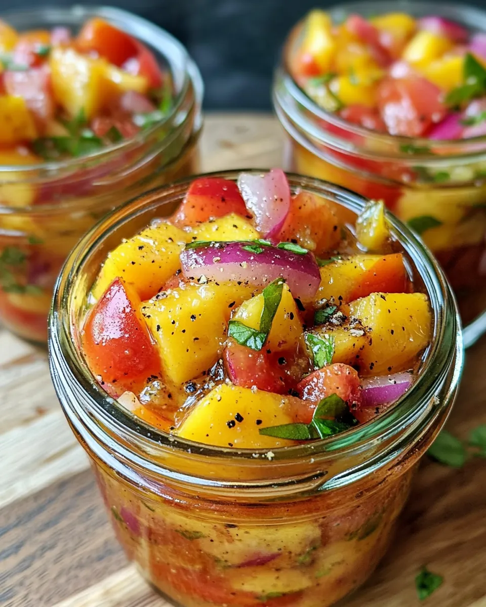 Classic Pickled Pepper & Peach Charcuterie Chutney dish photo