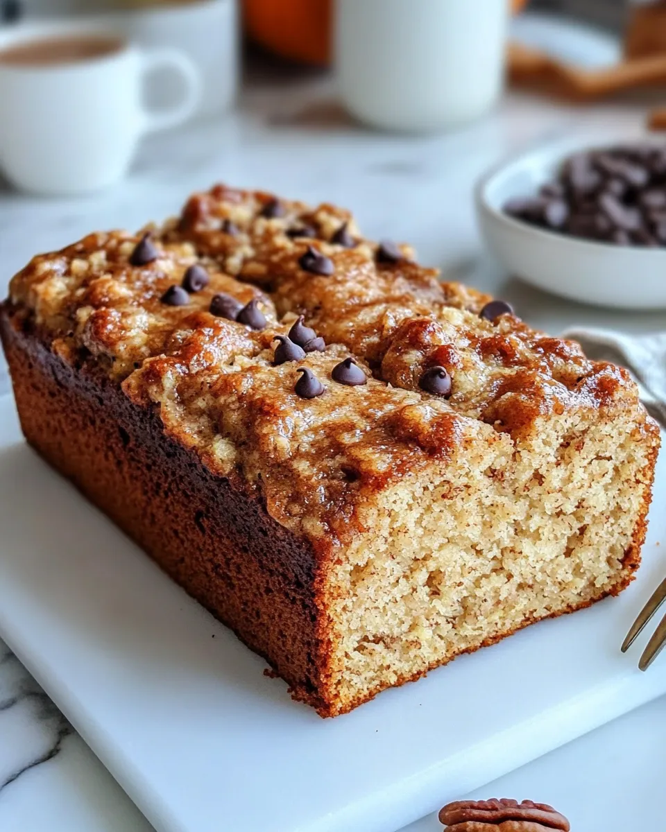Delicious Pumpkin-Spice Zucchini Latte Loaf food shot