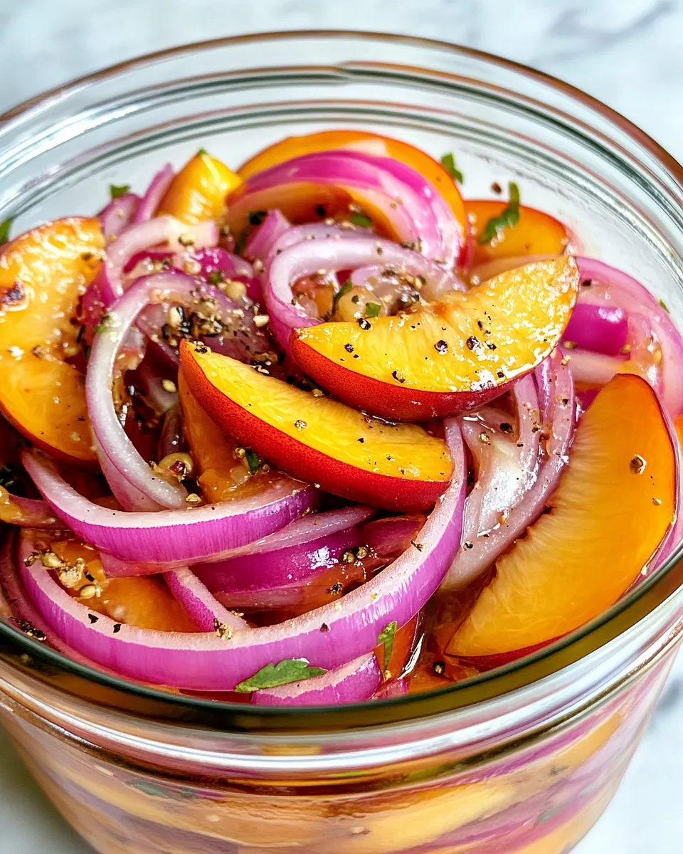 Classic Quick Pickled Peach Onions (Taco Topper) image