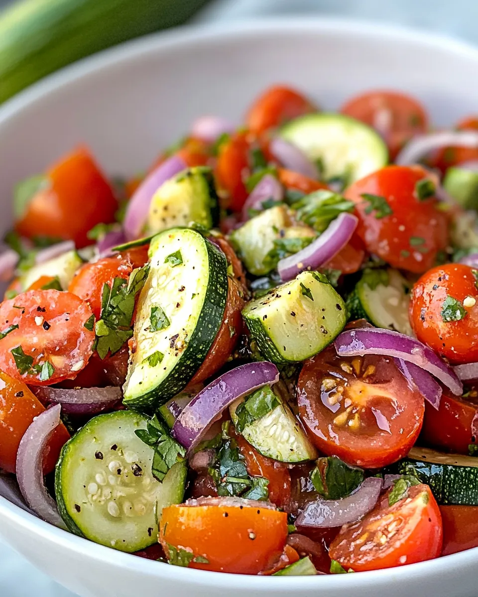 Classic Quick Pickled Zucchini Salsa Fresca image