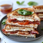 Homemade Rustic Tomato & Fig-Jam Grilled Cheese recipe photo