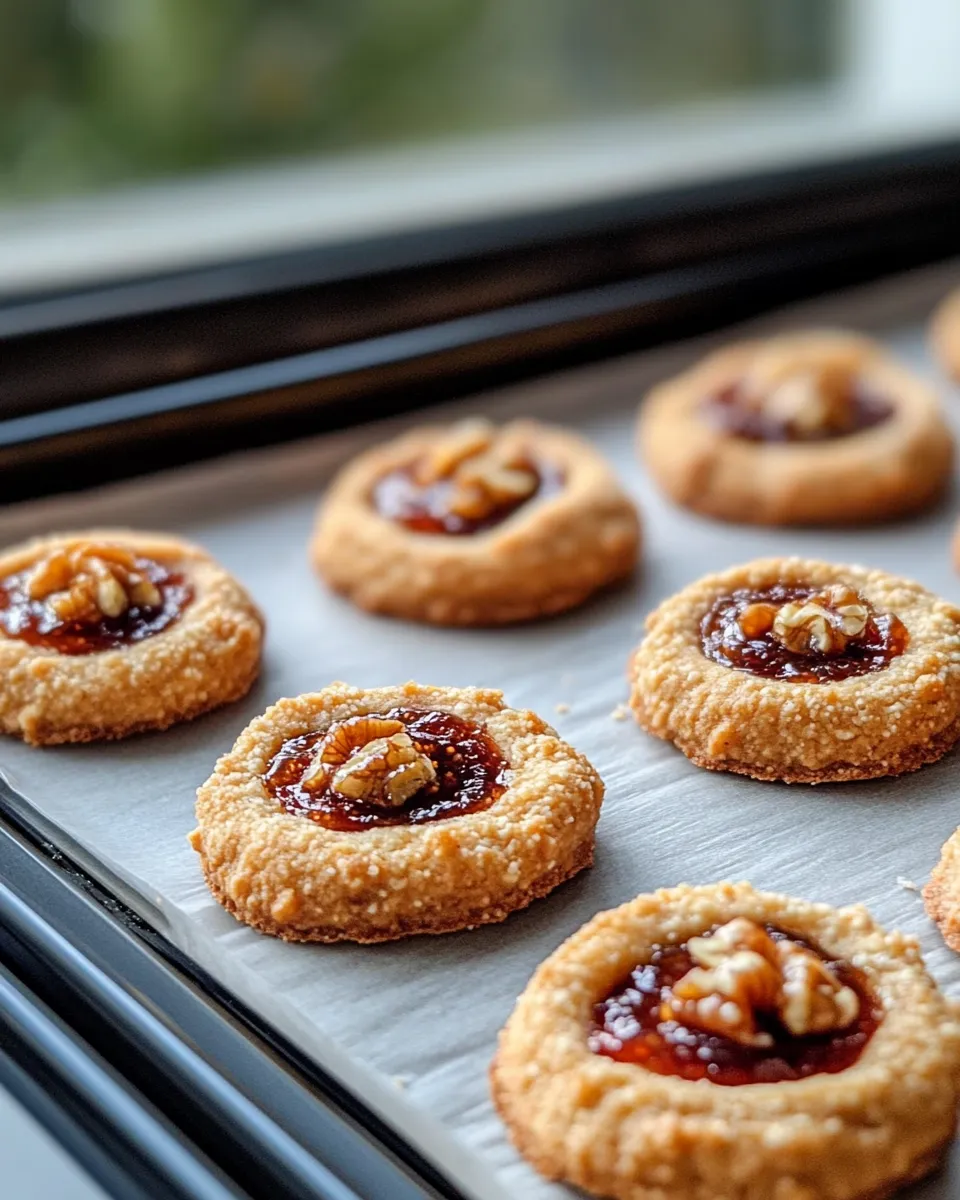 Homemade Spiced Fig-Jam Thumbprint Biscotti photo