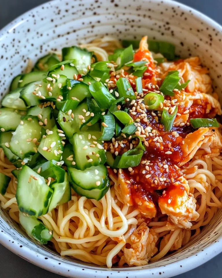 Homemade Spicy Pickled Cucumber Ramen Noodles recipe photo