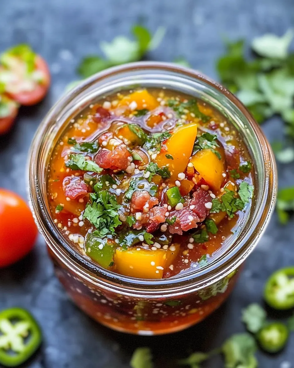 Delicious Sweet-Heat Pickled Pepper Jelly Glaze dish photo