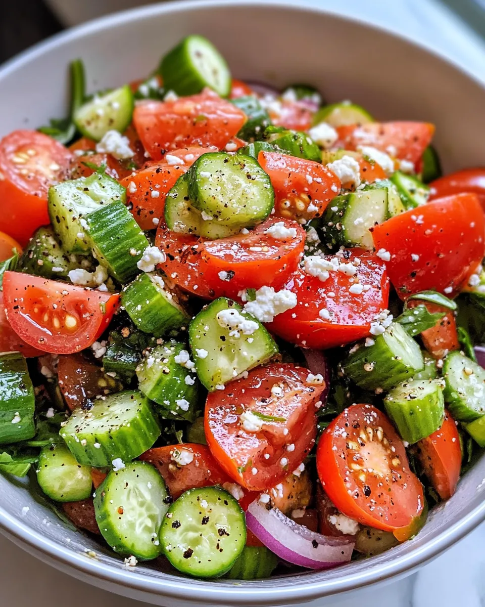Easy Tangy Pickled Okra & Vinaigrette Salad food shot