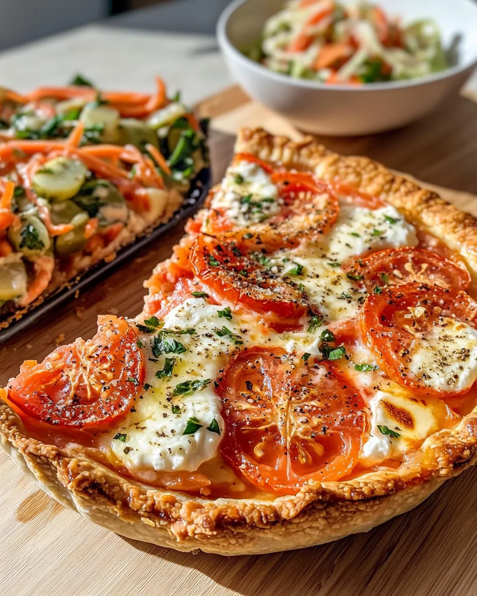 Delicious Tomato Pie & Pickle Slaw Picnic Box dish photo