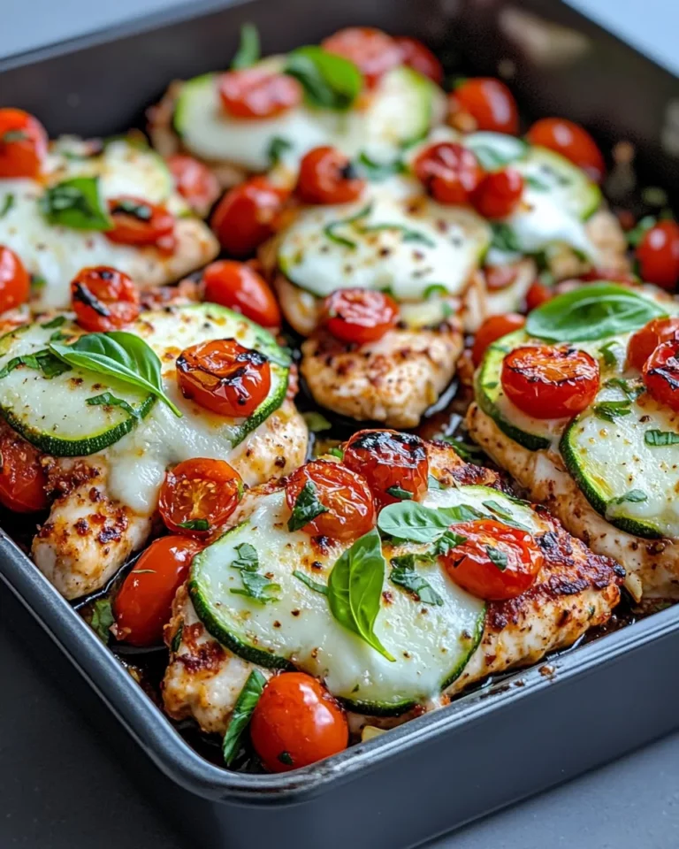 Homemade Zucchini Bruschetta Chicken Bake photo
