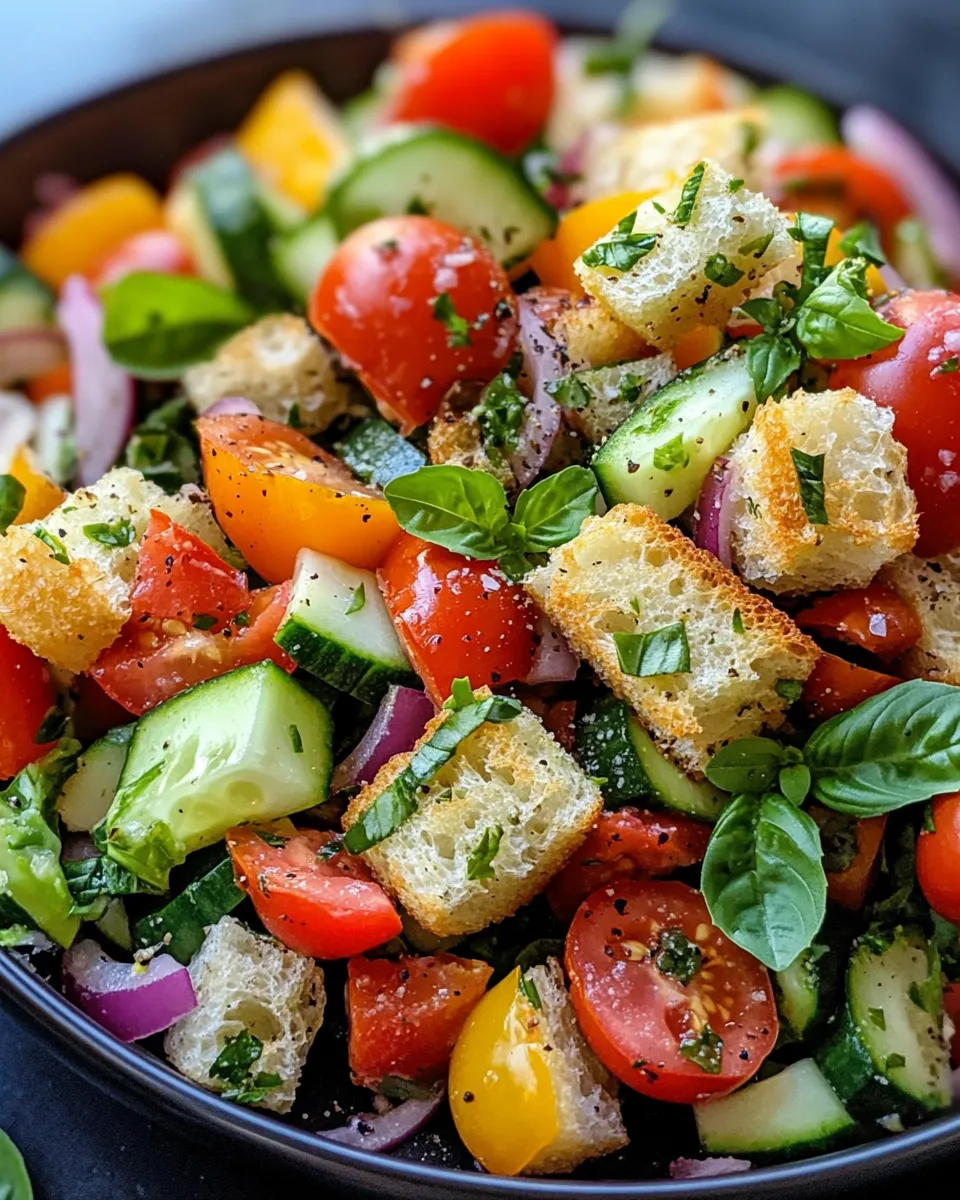Classic Zucchini Panzanella with Herbed Croutons dish photo