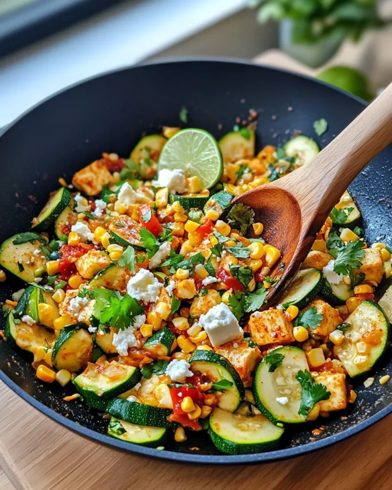 Homemade Zucchini & Corn Elote Skillet photo