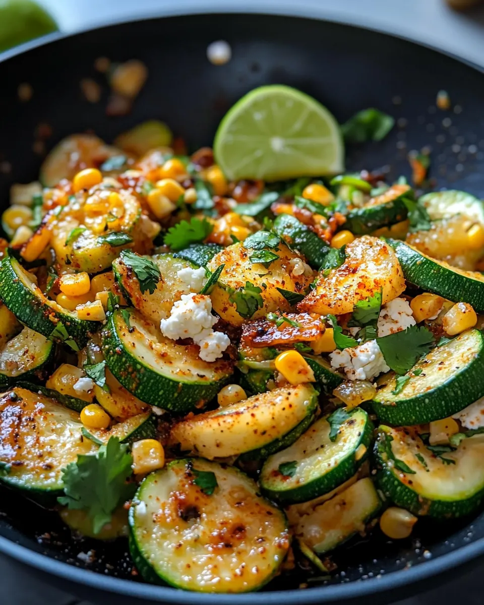 Classic Zucchini & Corn Elote Skillet image