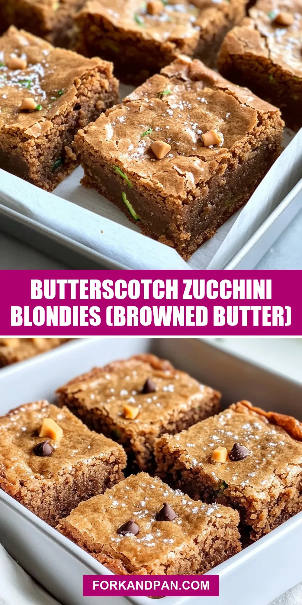 How To Make Tasty Butterscotch Zucchini Blondies (Browned Butter)