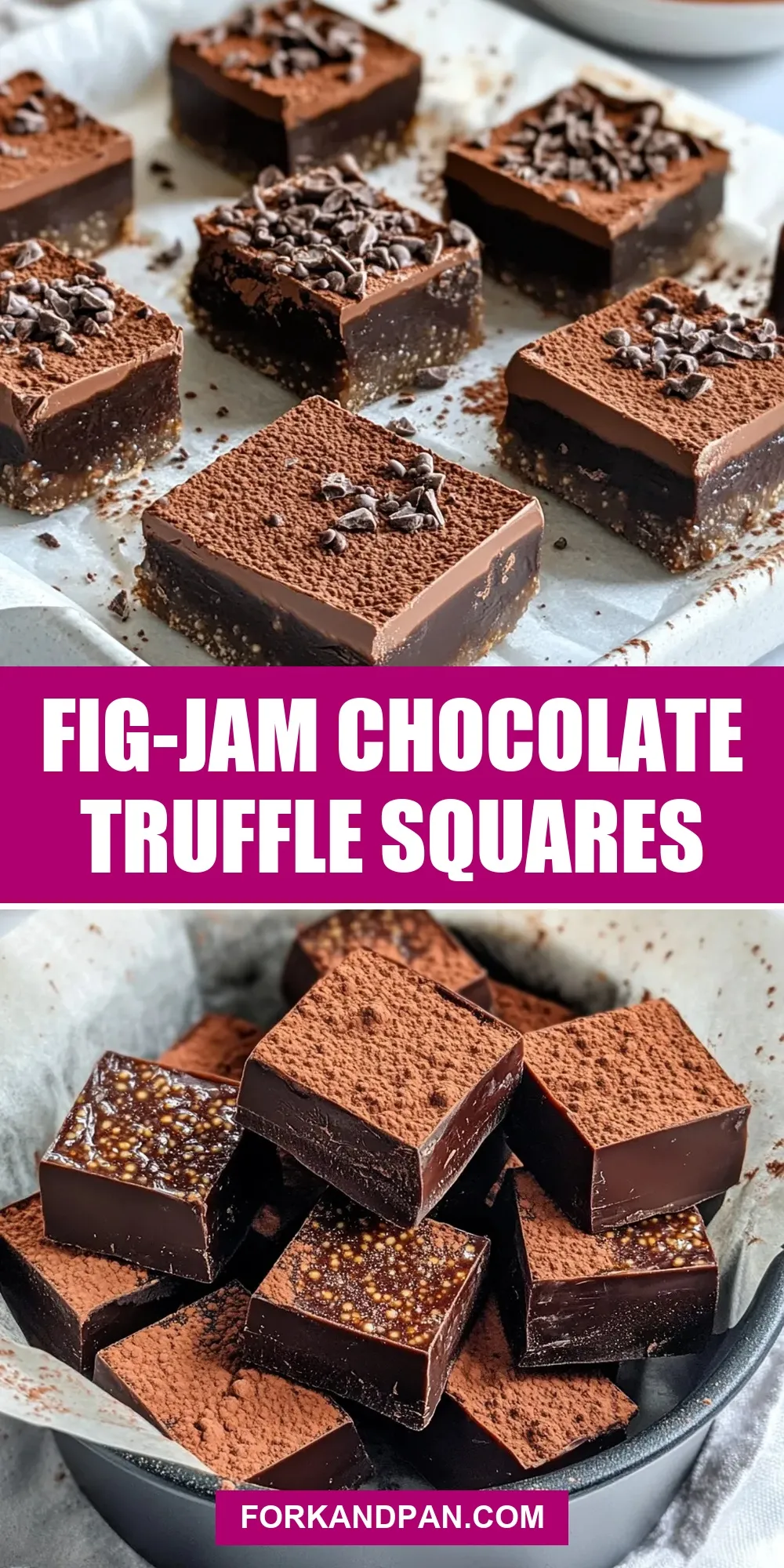 The Best Fig-Jam Chocolate Truffle Squares Ever