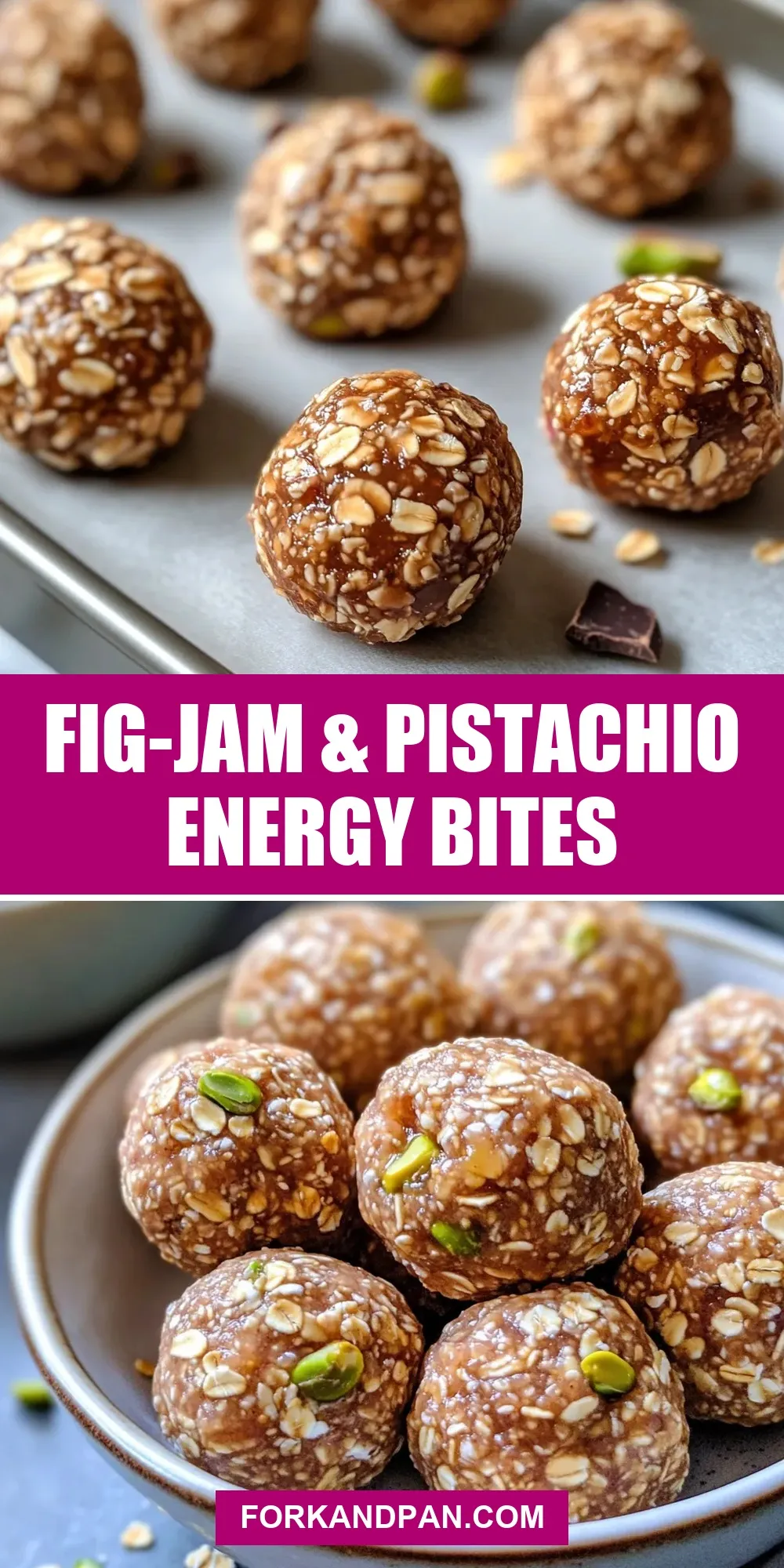 Fig-Jam & Pistachio Energy Bites Recipe