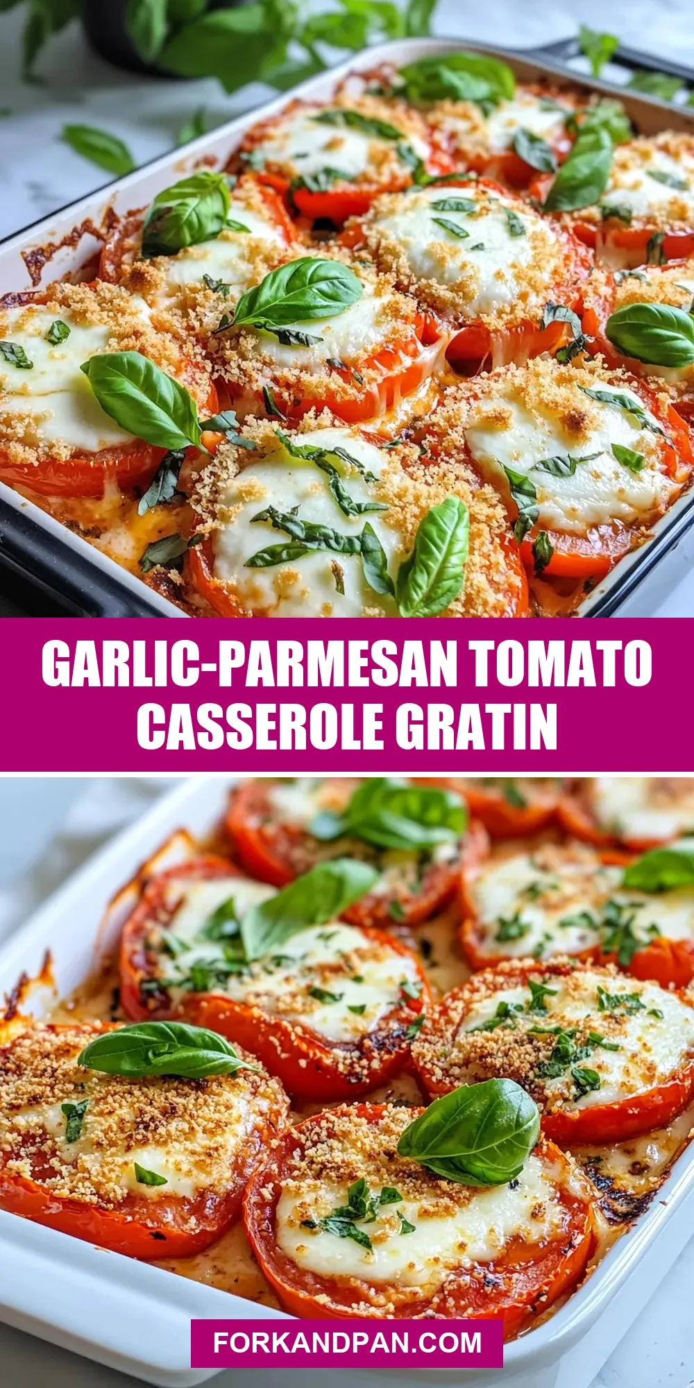 Garlic-Parmesan Tomato Casserole Gratin (Amazing & Delicious)