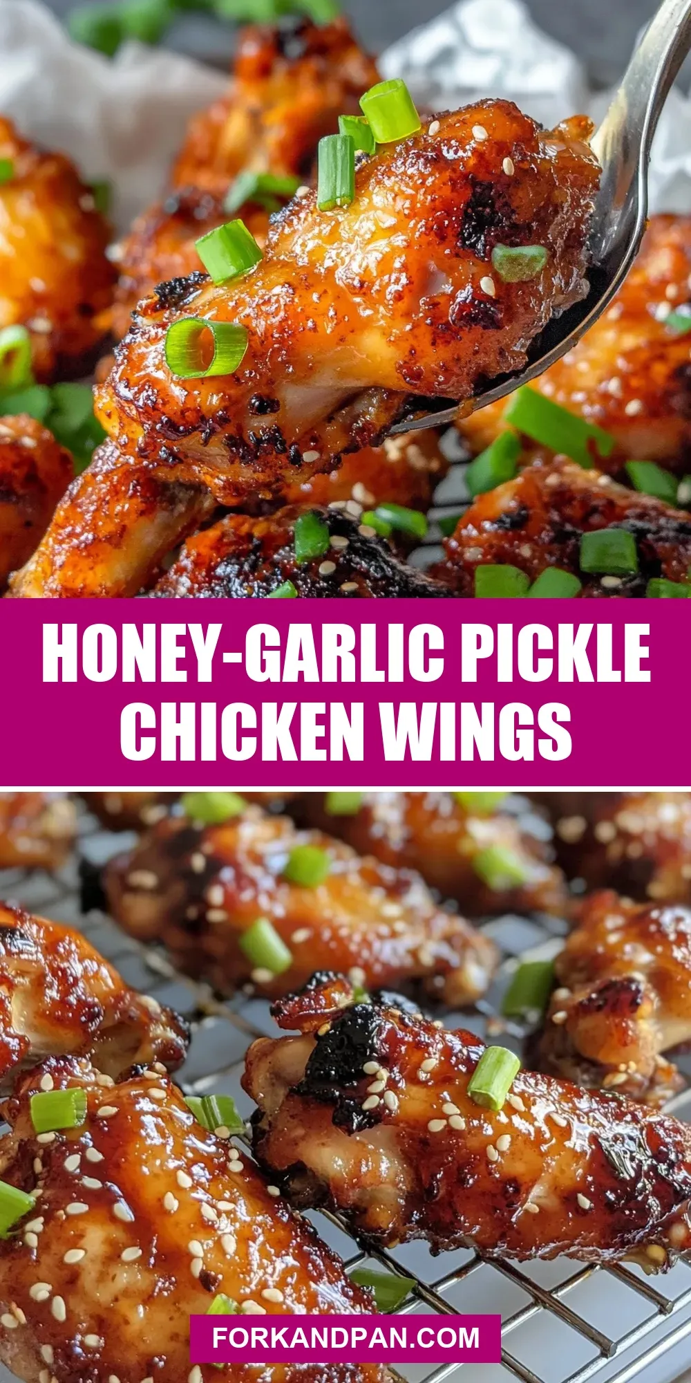 Honey-Garlic Pickle Chicken Wings Recipe