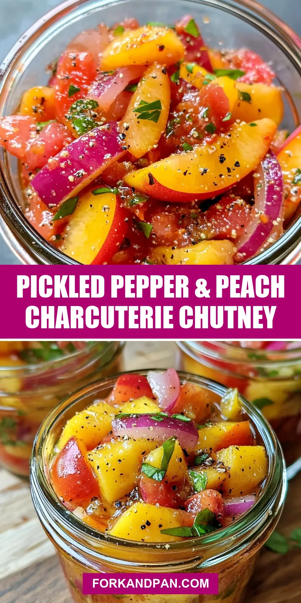 Easy Pickled Pepper & Peach Charcuterie Chutney Recipe