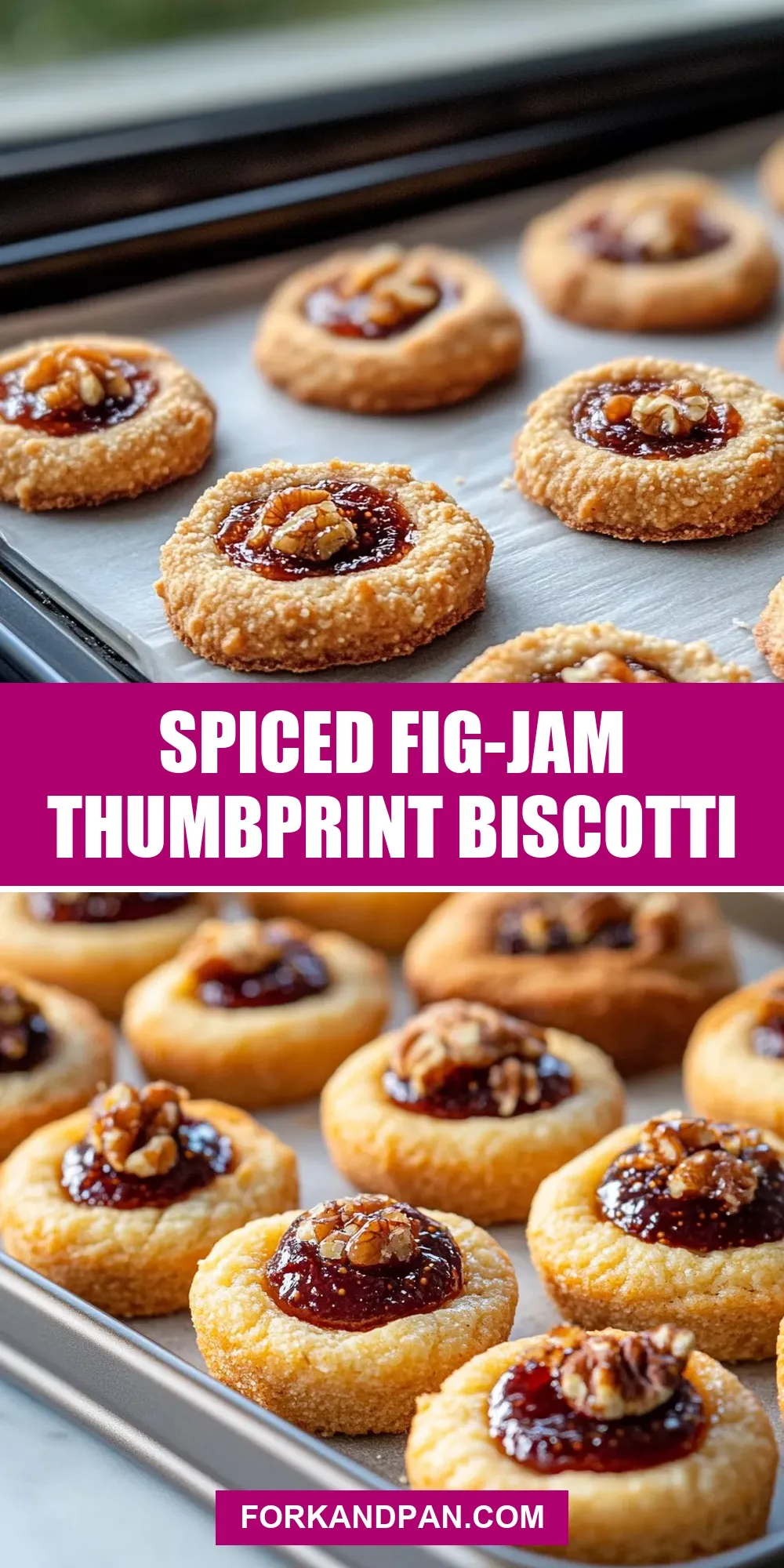 Spiced Fig-Jam Thumbprint Biscotti Recipe