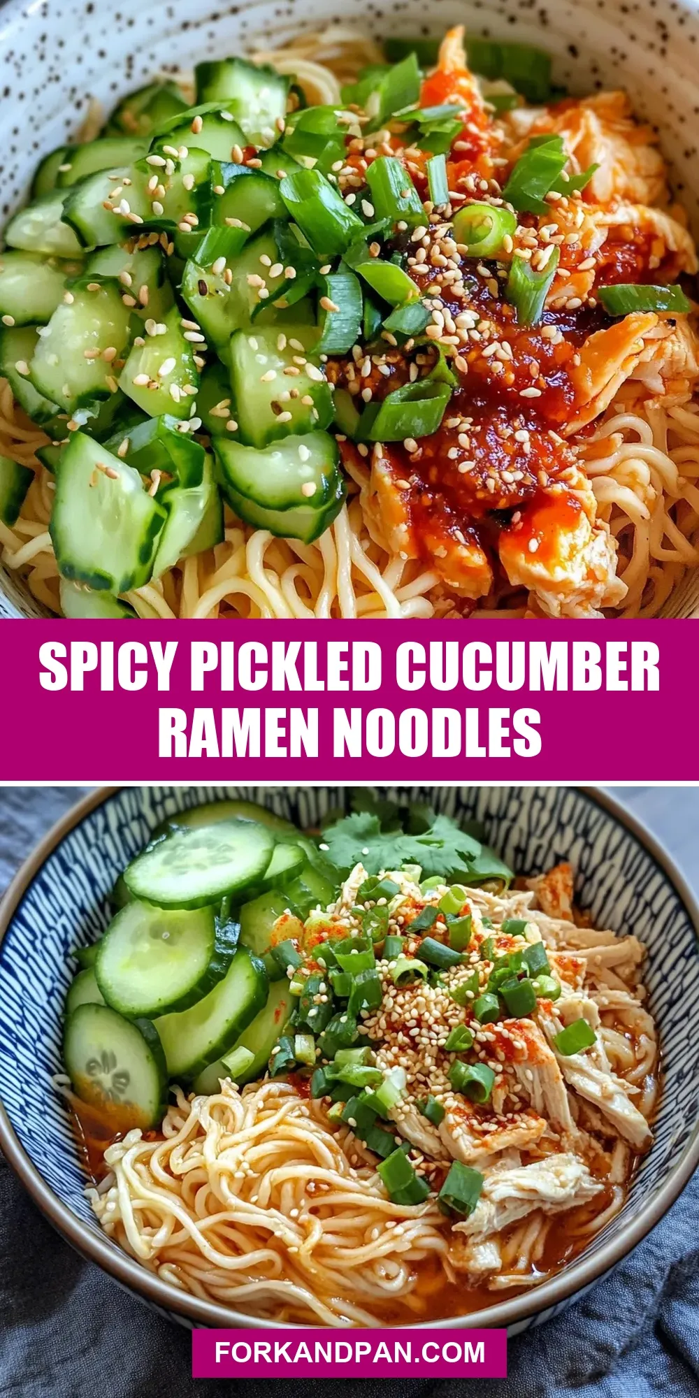 Spicy Pickled Cucumber Ramen Noodles (Simple & Delicious)