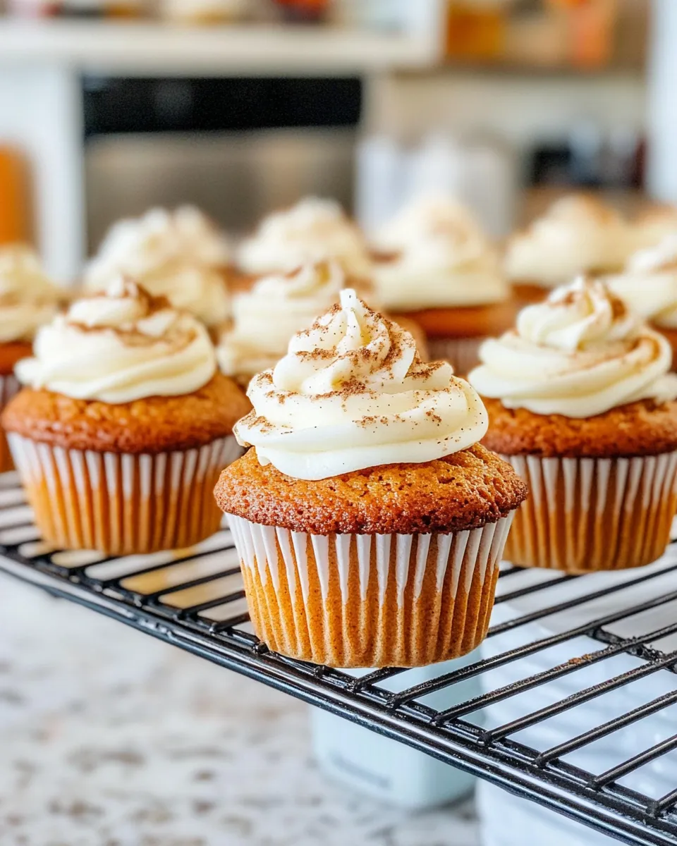 Homemade Apple Cider Cupcakes With Frosting photo